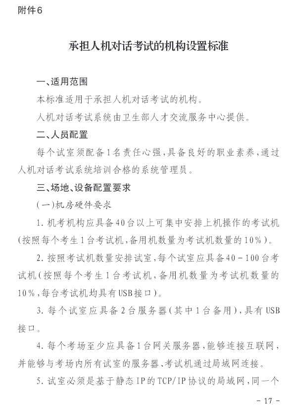 2016年貴州省衛(wèi)生高級承擔(dān)人機對話考試的機構(gòu)設(shè)置標(biāo)準(zhǔn)