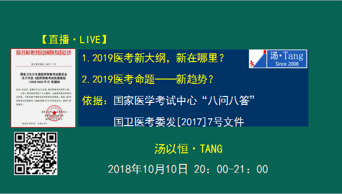 湯神解讀2019年臨床醫(yī)師考試大綱變動及考試出題方向預測