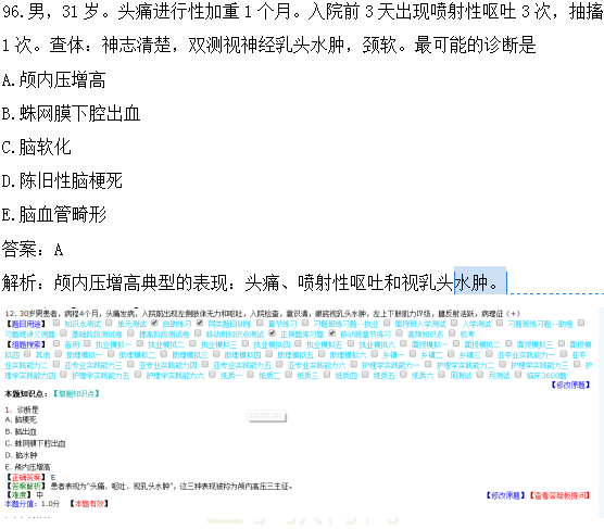 醫(yī)學教育網(wǎng)課程vs2018年臨床執(zhí)業(yè)醫(yī)師試題圖文對比第四單元（完結(jié)）