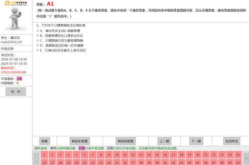 臨床助理醫(yī)師計算機(jī)考試全真模擬系統(tǒng)