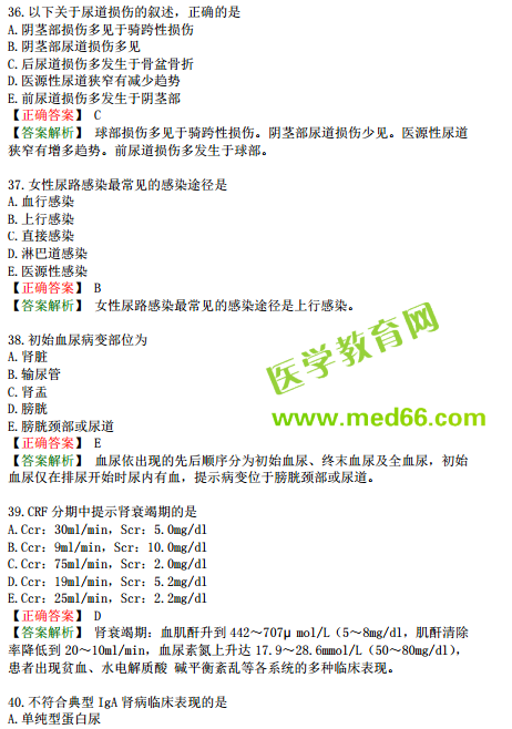 2019年臨床執(zhí)業(yè)醫(yī)師?？紲y(cè)評(píng)試卷第一單元